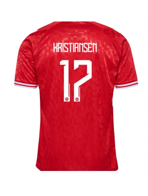 Danska Victor Kristiansen #17 Domaci Dres EP 2024 Kratak Rukavima Danska Victor Kristiansen #17 Domaci Dres EP 2024 Kratak Rukavima